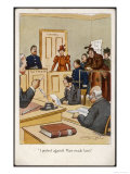 Arrested Suffragette in the Dock: I Protest Against Man- Made Laws!