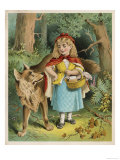 Little Red Riding Hood Forgets Her Mother's Advice and Talks to a Stranger -- the Wolf!