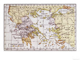 Map Showing the Extent of the Greek Empire and the Surrounding Territories