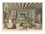 Bedroom in a French Doll's House All Set up for the Birth of a Baby