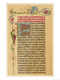 Page from His First Bible of 42 Pages
