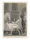 Gaius Caesar Caligula Fed His Horse Swift at His Table from Golden Tableware