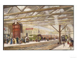 Passengers Board a Train at the London Terminus of the London and South Western Railway