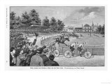 William Frederick Ka "Buffalo Bill" at Munchengermany He Races on Horseback Against Cyclist Fischer