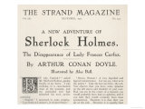 The Disappearance of Lady Frances Carfax Title Page of the Strand Magazine