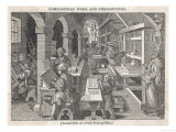 Interior View of a Busy Dutch Printing Office
