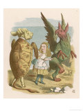 Alice with the Mock Turtle and the Gryphon