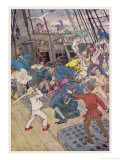 Fight Breaks out on Board the Pirate Ship