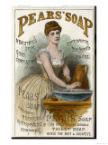 Lady Washes with Pear's Soap