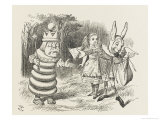 White King Alice and the White King and Rabbit Messenger