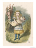 Alice and the Pig Alice Carrying a Baby Pig