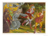 Witch Accompanied by a Beggar and a Fool Curses Two Sergeants-At-Arms Who Slink Away Terrified