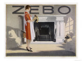 Woman Stands Back to Admire Her Fireplace Which She Has Just Cleaned with Zebo