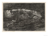 Two Men Mining for Coal