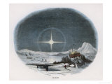 Arctic Scene with Lunar Halo