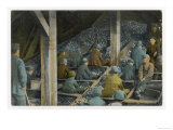 Boys Picking Slate out of Mined Coal in an American Mine