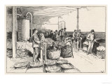 The "Silk Maceration" Room at the Silk Factory at Besancon France