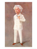 Mark Twain American Writer Born: Samuel Langhorne Clemens Pictured in a White Suit