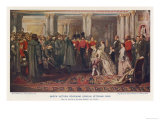 Queen Victoria Reviews Crimean Veterans