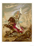 Joan of Arc an Idealised Representation  She Fulfils Merlin's Prophecy That a Virgin Will Come