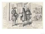 Jean-Baptiste French Statesman Marquis de Seignelay with King Louis XIV at Versailles