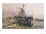 Audacious' One of the Most Powerful Members of the Allied Fleet is Sunk by a German Mine