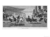 Chariot Race Under Way at the Circus Maximus Rome