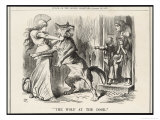 Erin Bravely Tussles with the Wolf of Starvation to Rescue the Poor People of Ireland