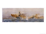 British Warships "Royal Oak" "Acasta" "Benbow" Superb" and "Canada" in Action