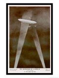 German Zeppelin Shot Down Over England