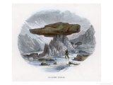 Glacier Tables Where a Boulder Has Protected the Ice and Snow Beneath It from Solar Melting
