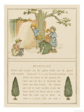 Children Playing a Game of Marbles