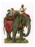 Some Children Take a Ride on an Elephant