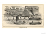 Staith from Which Coal is Being Transferred onto Barges on the River Tyne North-East England