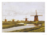 Group of Windmills at Schermenpolder Netherlands
