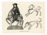 The Monk on Horseback Riding with Spurs