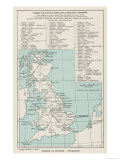 Map Showing the Viking Names for Places in Britain