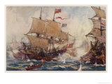 Naval Combats of the 17 and 18th Centuries Involve Numbers of Ships