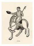 The Cook on a Frisky Horse Gestures with His Hat