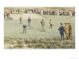 Tense Moment During a Championship Match at the Royal Sydney Golf Club Links Australia