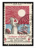 French Postage Stamp Promoting Sunlight to Fight Tuberculosis