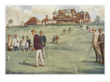 Golfers Golfing at the Royal Sydney Golf Club Links