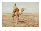 Surveyor on Camelback Reconnoitres the Route for the Trans-Continental Railway