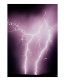 Autumn Lightning and Moon  Arizona