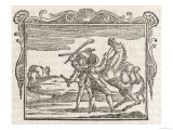 The Two Horses a Horse Carrying the Splendid Treasure of Money is Beaten and Robbed by Highwaymen