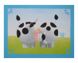 Cows in meadow