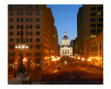 Capitol Building at night - Indianapolis  Indiana