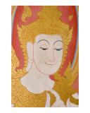 Bodhisattva mural painting in Thai Buddhist temple  Bodhgaya