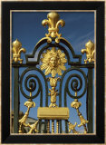 Detail of the Grille D'Honneur of Fleur De Lys and the Emblem of Louis XIV (1638-1715)