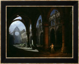 Interior of an Abbey in Ruins  1848